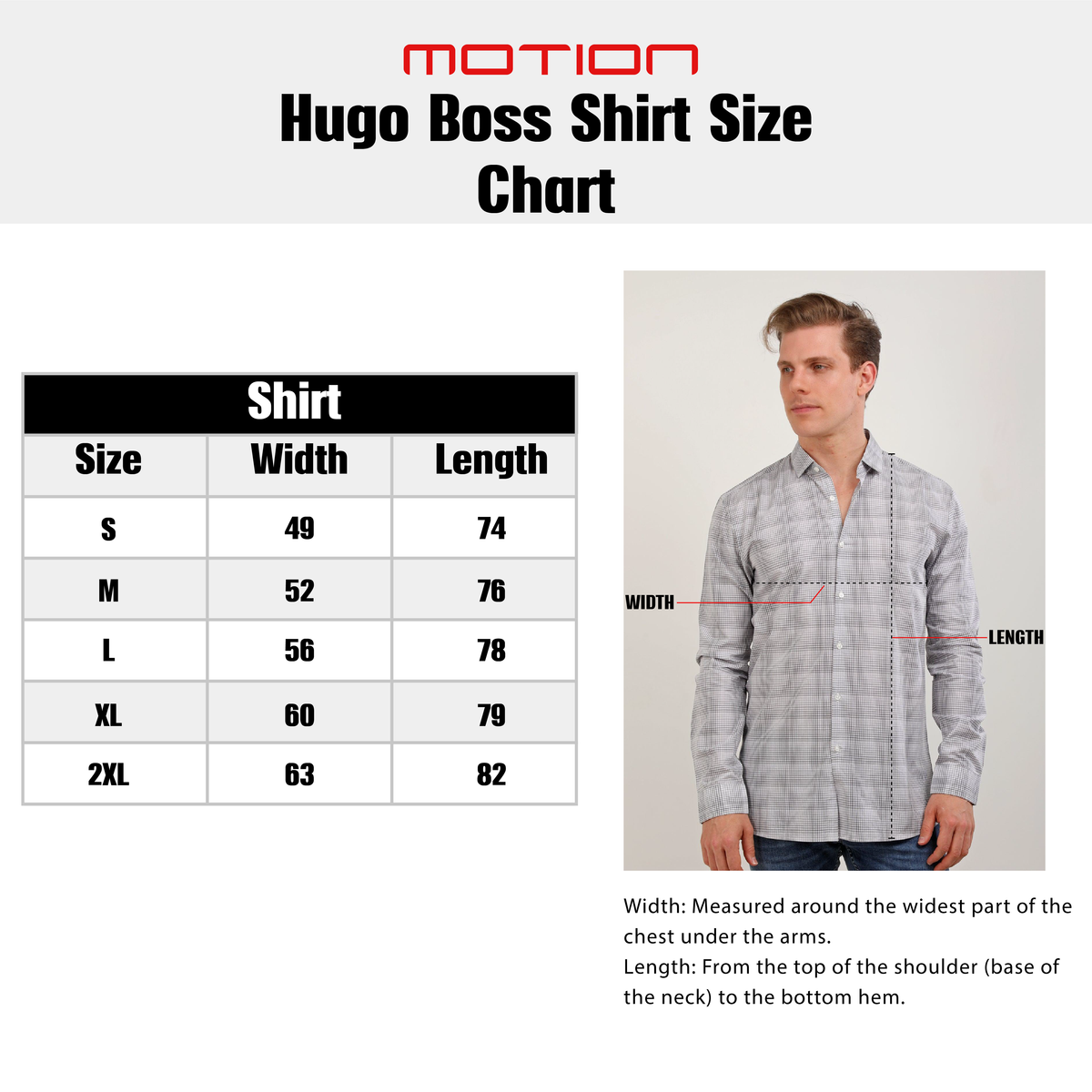 Size guide – Hugo Boss