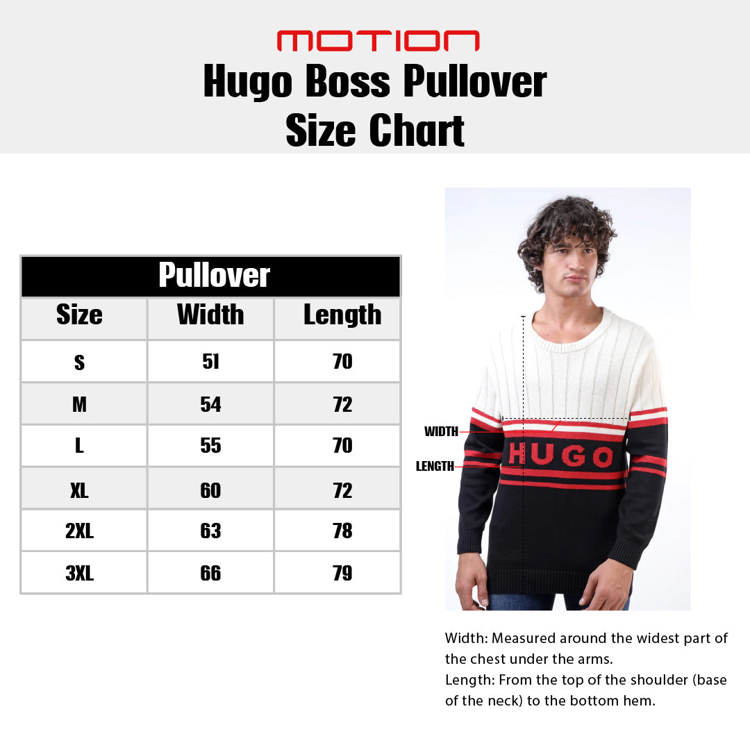 Size guide – Hugo Pullover