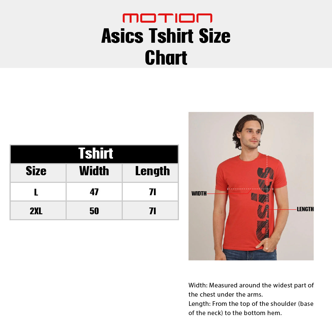 Size guide – Asics T-Shirt