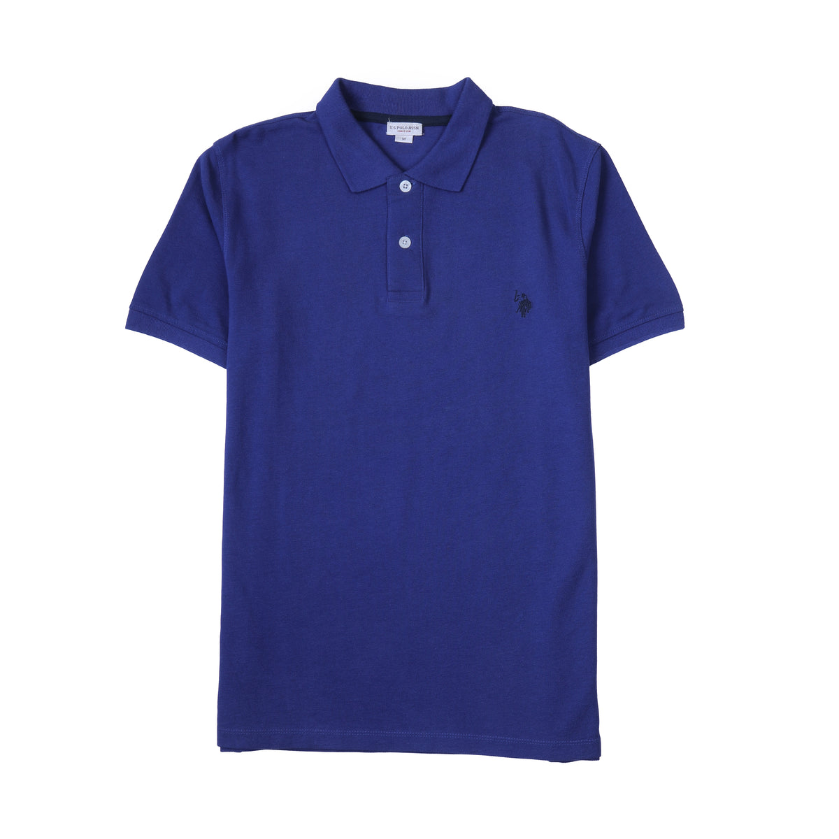 U.S.POLO ASSN POLO.SHIRT RAPPER LOGO ON CHEST