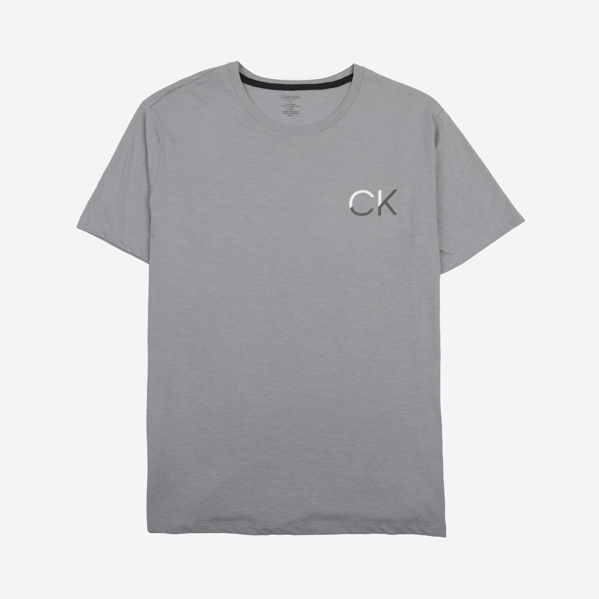 CALVIN KLEIN JEANS T.SHIRT RAPPER LOGO ON CHEST