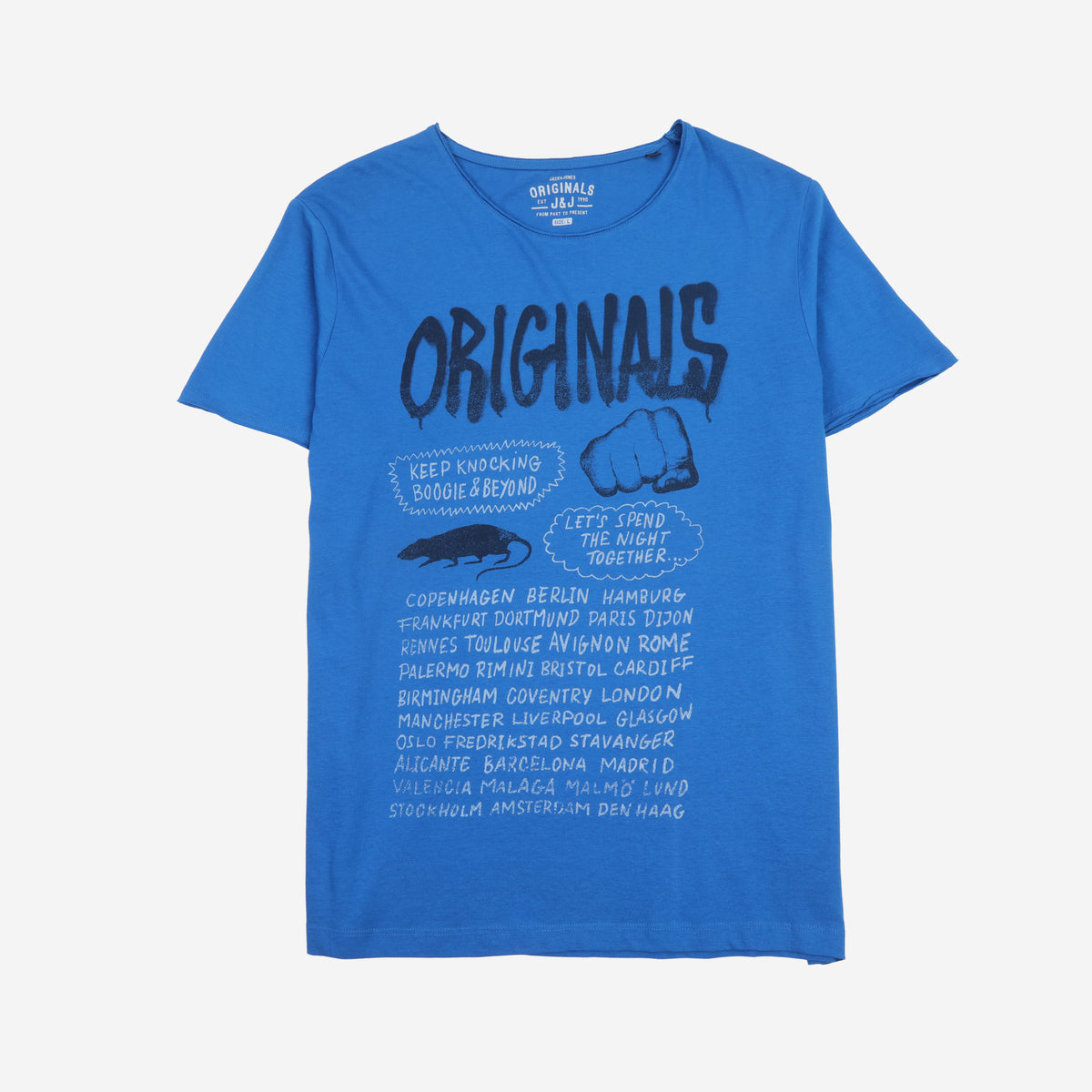 JACK & JONES T.SHIRT PRINTED ORIGINALS DARK BLUE