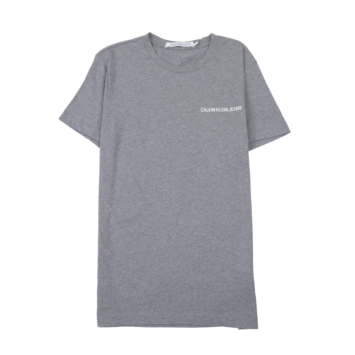 CALVIN KLEIN JEANS T.SHIRT PRINTED CK ON CHEST SMALL