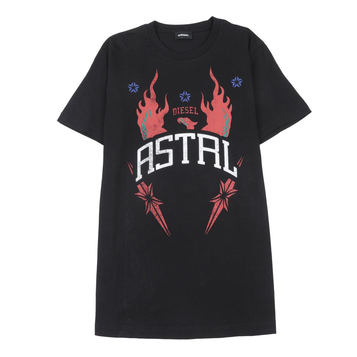 DIESEL T.SHIRT PRINTED ASTRAL GRAPHIC WHITE