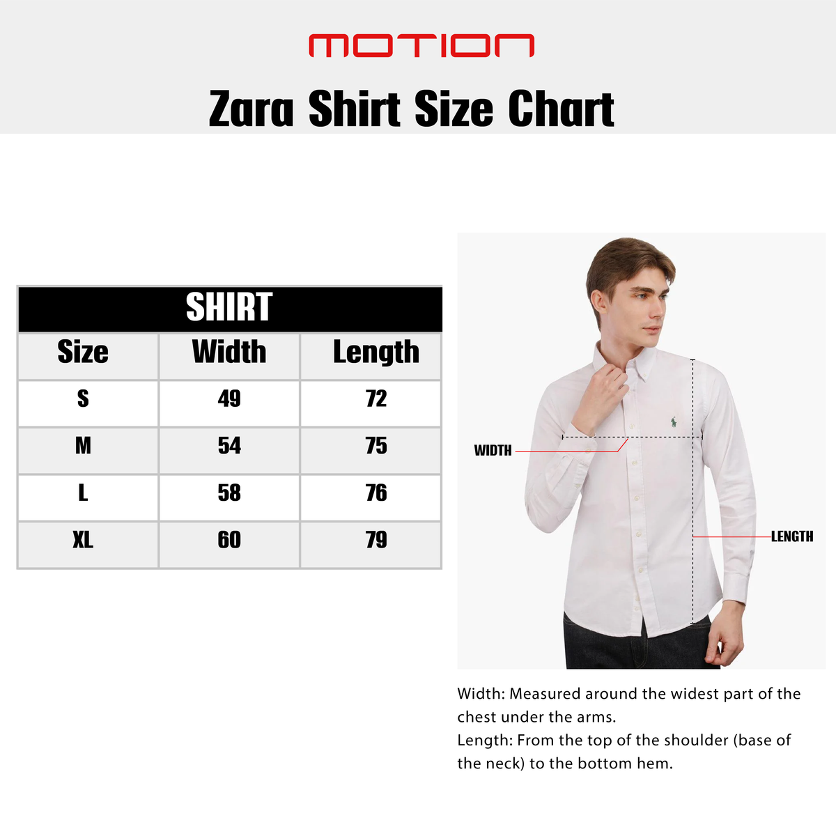 Size guide – ZARA