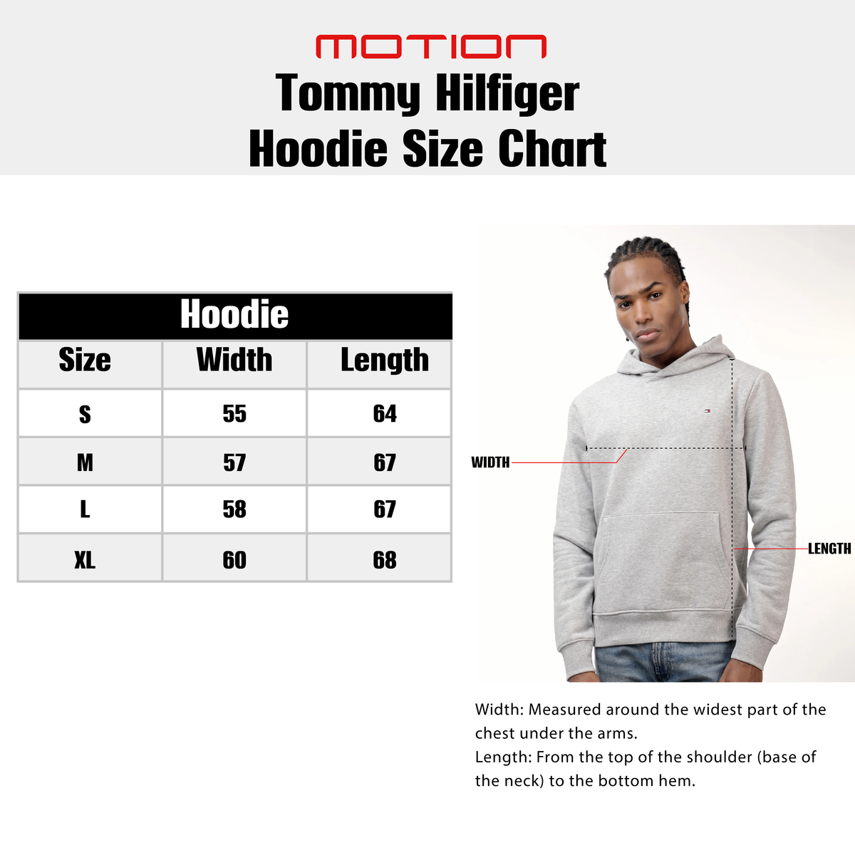 Size guide – Tommy Hilfiger