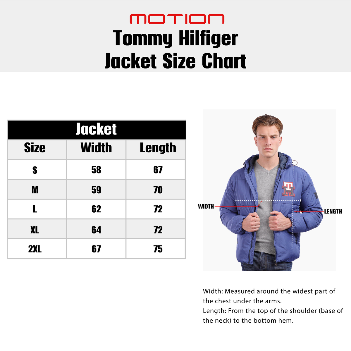 Size guide – Tommy Hilfiger