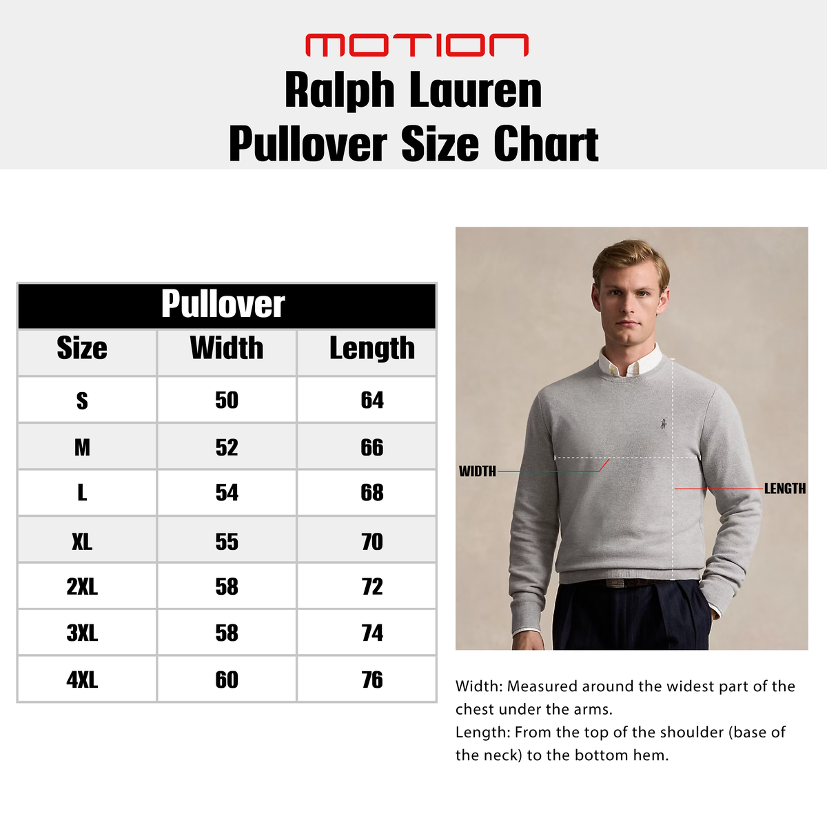 Size guide – Ralph Lauren
