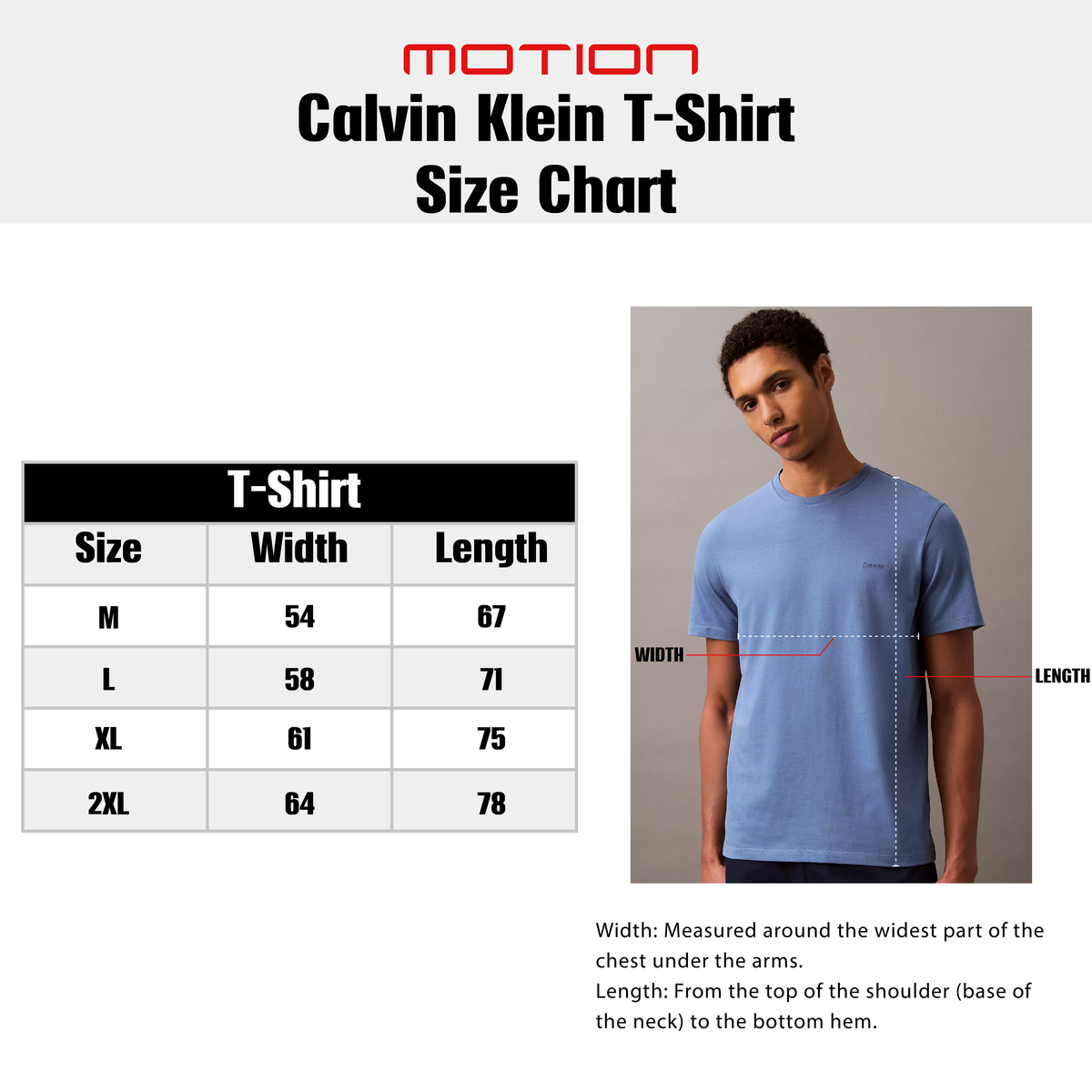 Size guide – Calvin Klein Shirt