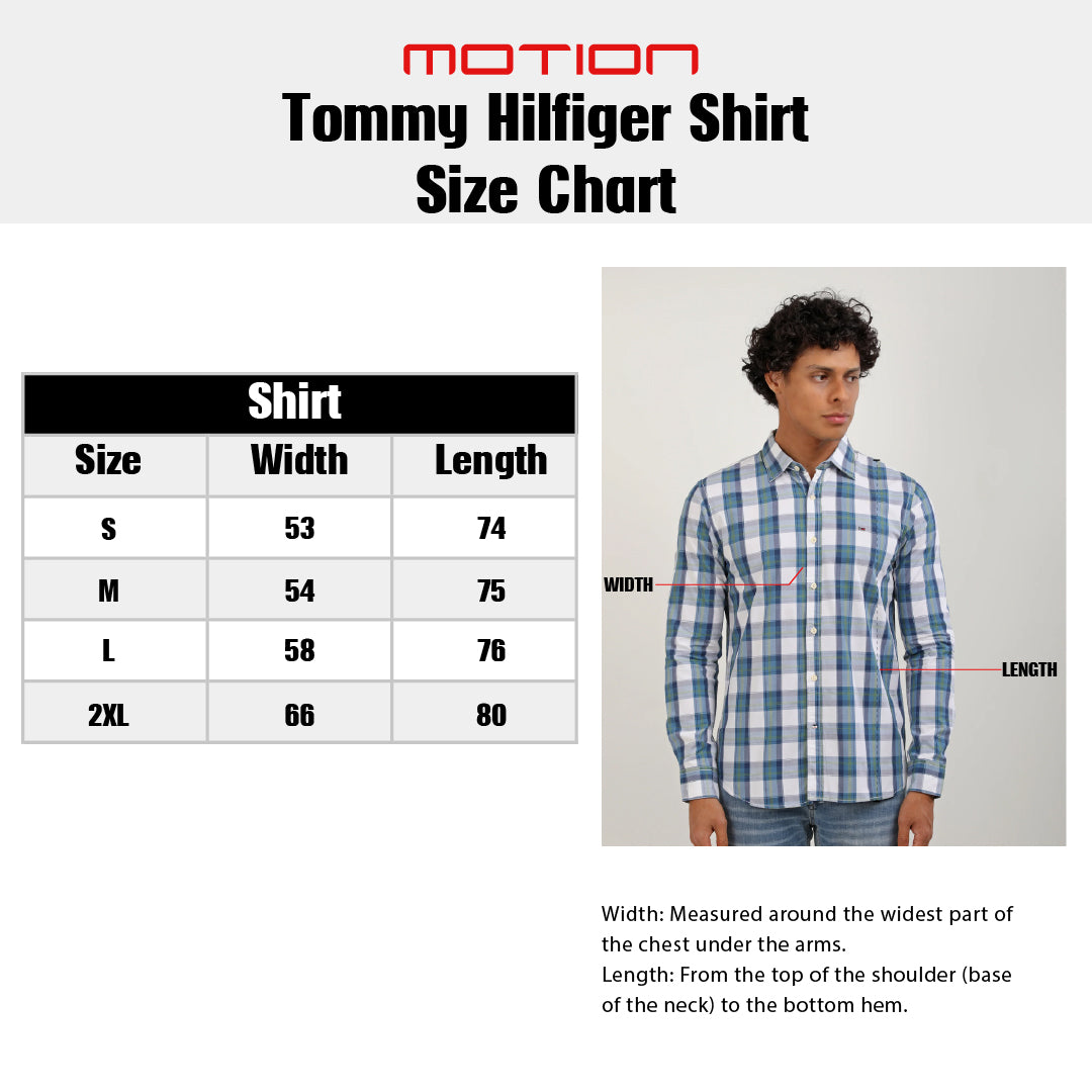 Size guide – Tommy Hilfiger Shirt