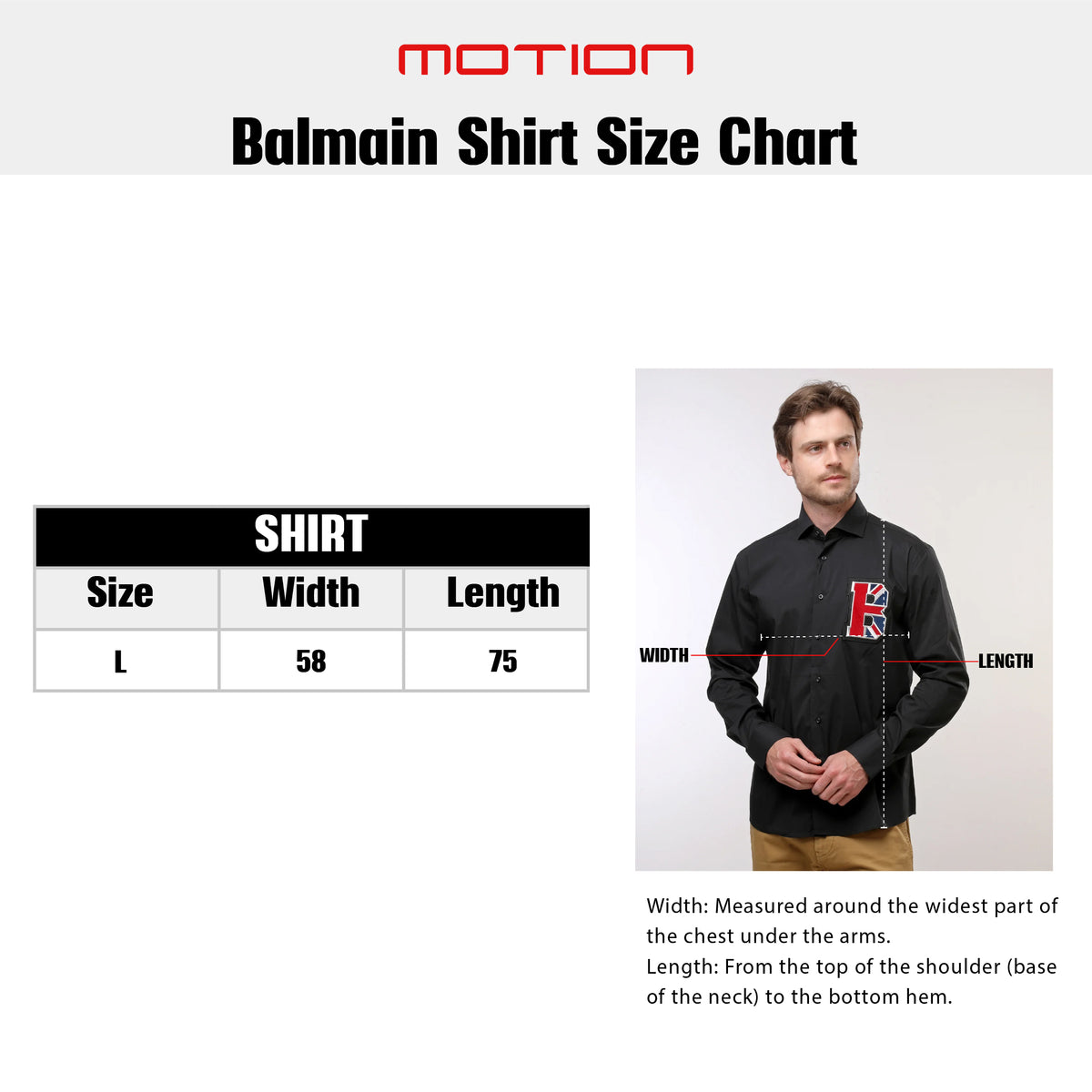 Size guide – BALMAIN