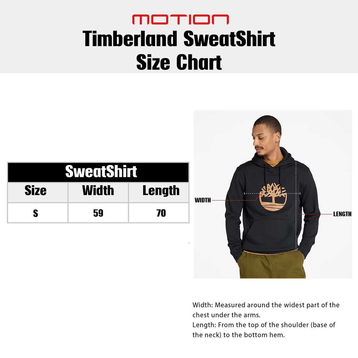 Size guide – Timberland