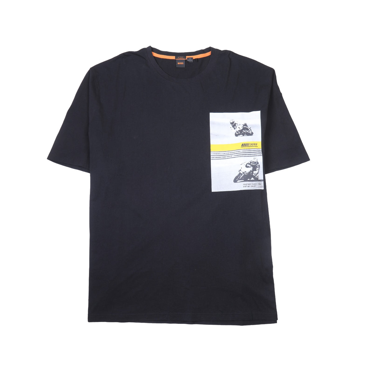 HUGO BOSS T.SHIRT PRINTED DESIGN GRAPHIC ON CHEST